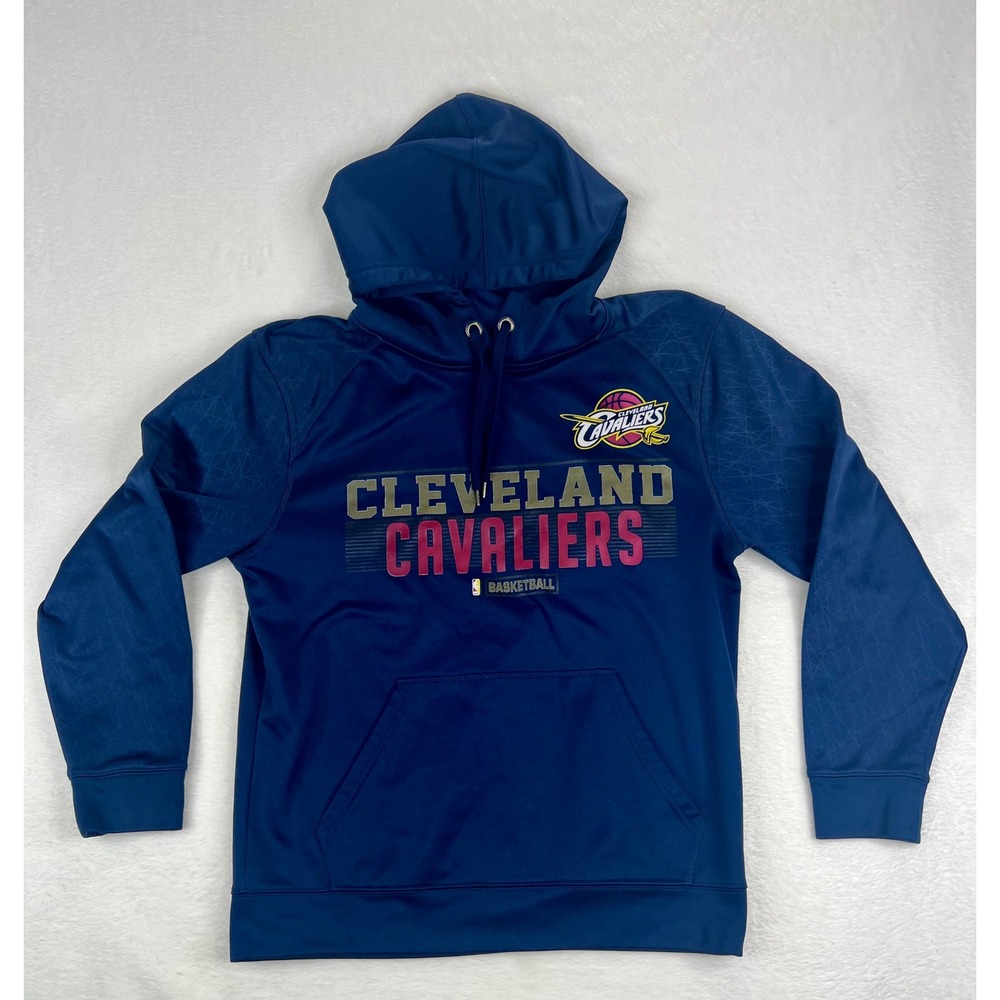 Cleveland‎ Cavaliers NBA Basketball Pullover Hoodie Mens Medium M Navy Blue